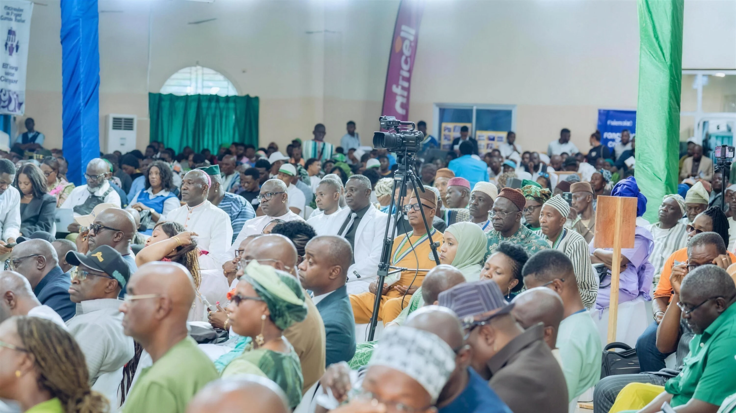 Citizens at the Presidential Town Hall 2026, Makeni edition